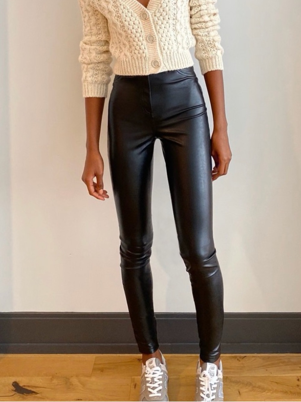 Women’s Black Faux Leather Skinny pants